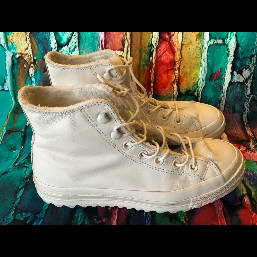 White High Top Chuck Taylor Converse